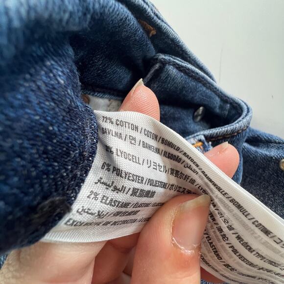 Abercrombie & Fitch Jeans Womens 25 Harper Low Rise Ankle Distressed Studded Den - Picture 5 of 8